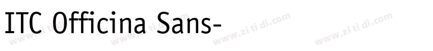 ITC Officina Sans字体转换